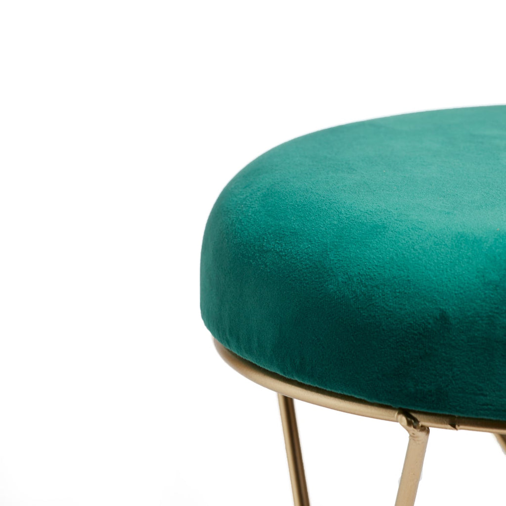 Home Collections Velvet Metal Footstool, product image 2