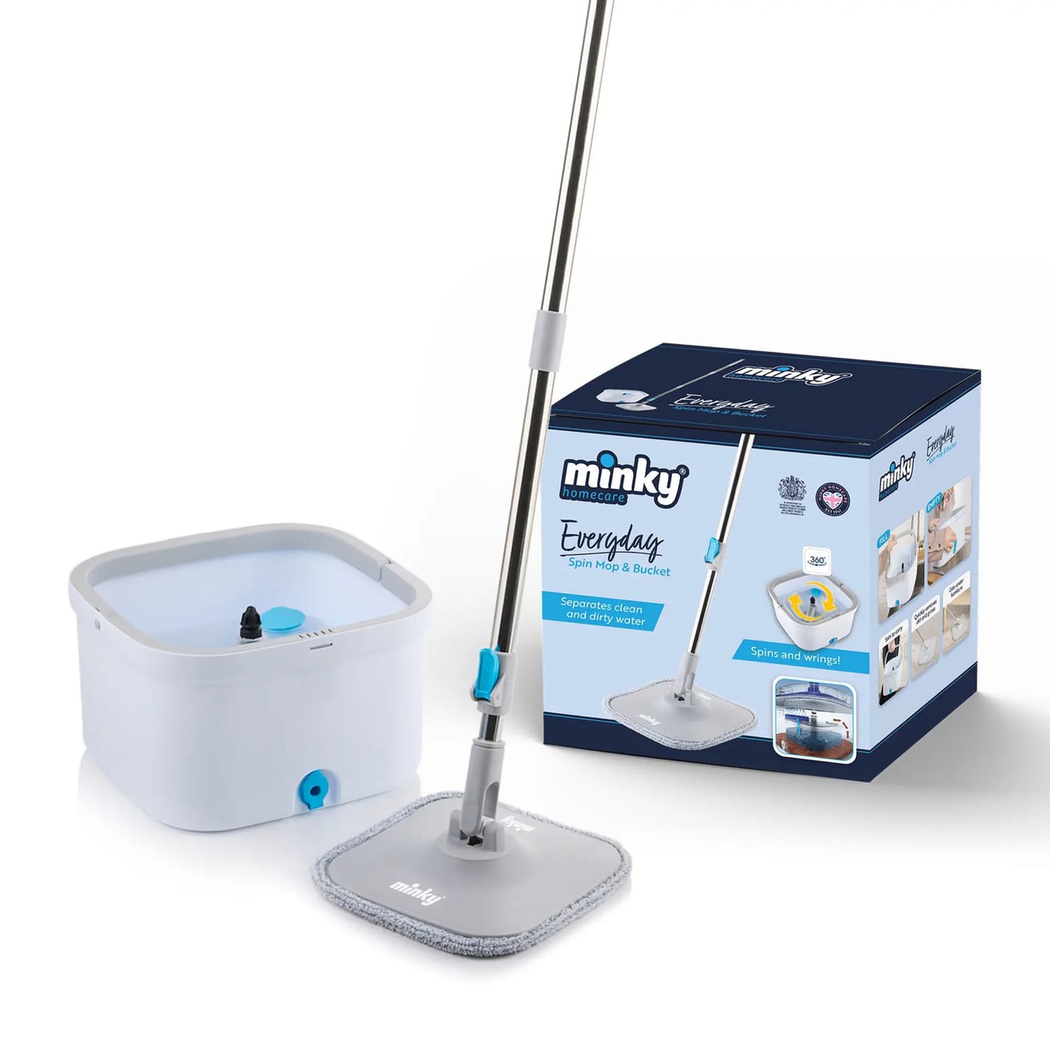 Minky Everyday Spin Mop & Bucket