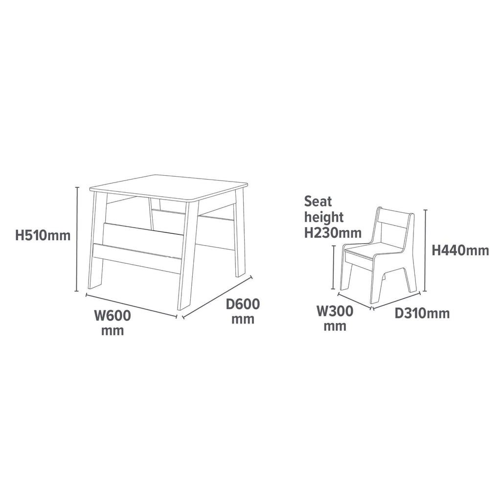 Liberty House Toys Kids Bookshelf Table And Chair - White & Forest Green, product image 18