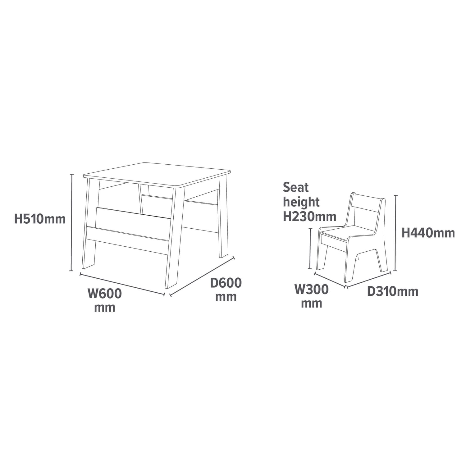 Liberty House Toys Kids Bookshelf Table And Chair - White & Forest Green, product image 18