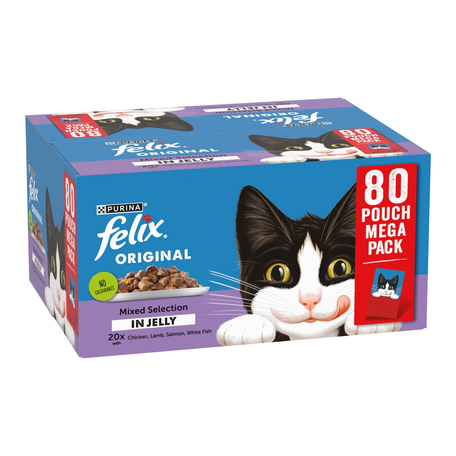 Felix Mixed Selection in Jelly Wet Cat Food 80 x 85g - Original