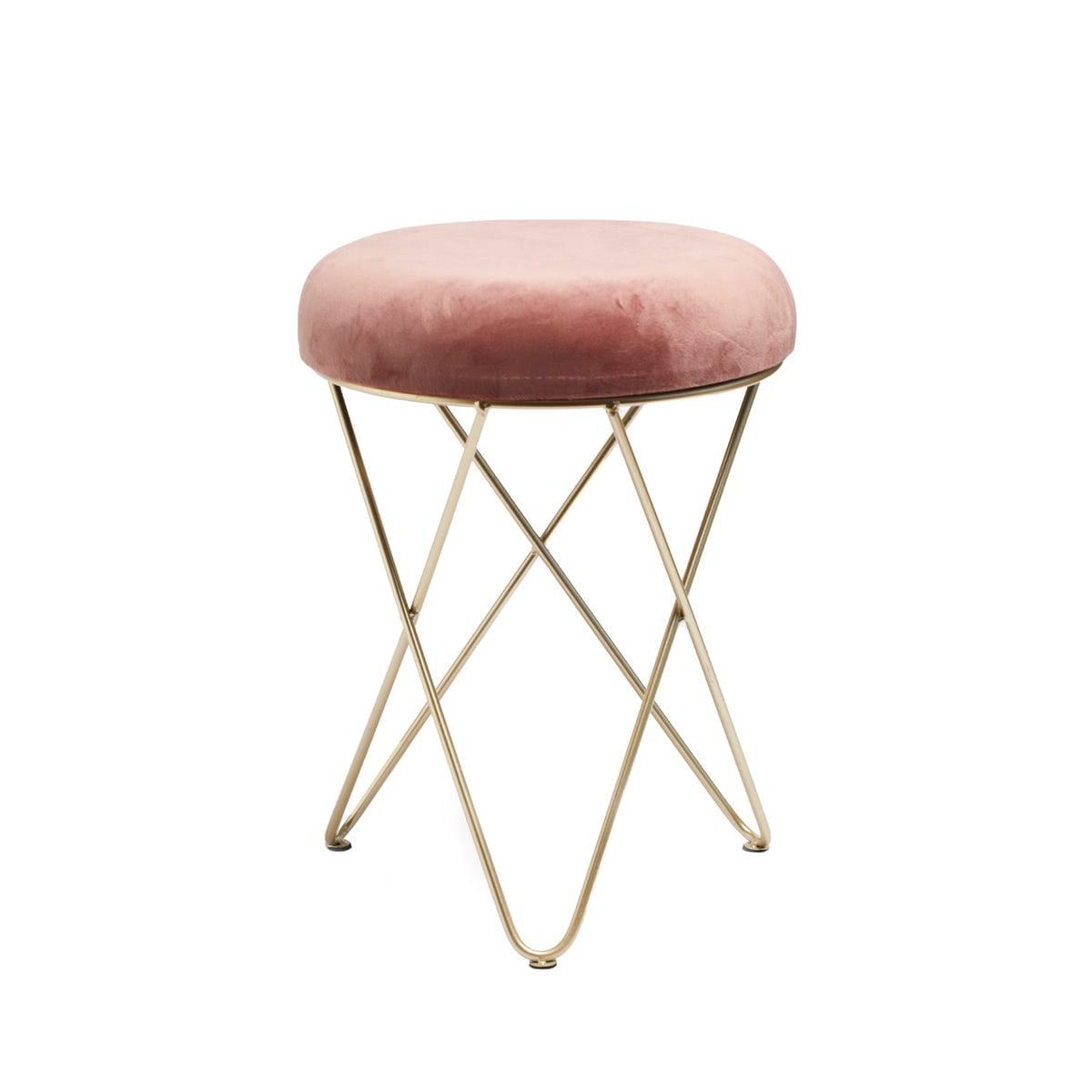 Home Collections Velvet Metal Footstool, product image 4