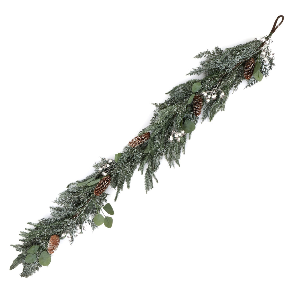 Festive Feeling 5ft Snowy Pine Christmas Garland