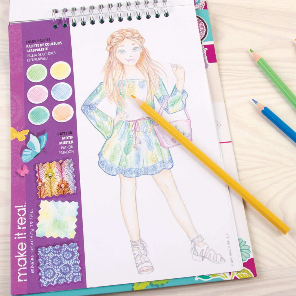 Make It Real Fashion Design Sketchbook x2, product image 4