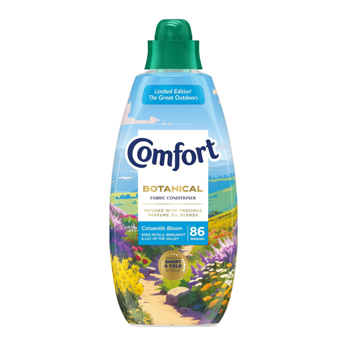 Comfort Botanical Fabric Conditioner 1.29 Litres 86 Washes - Cotswolds Bloom