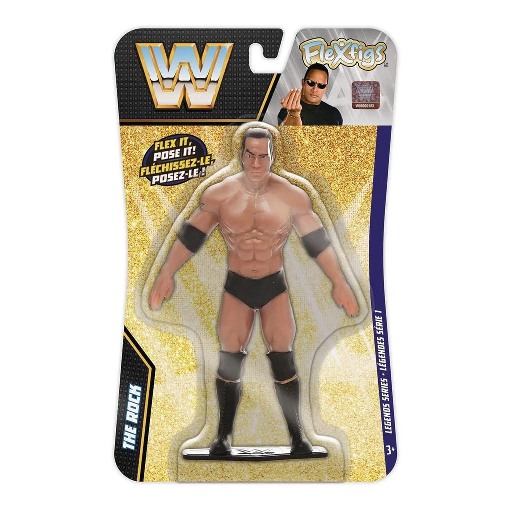 WWE Flexfigs Legends 5" Bendable Figure - The Rock, product image 2