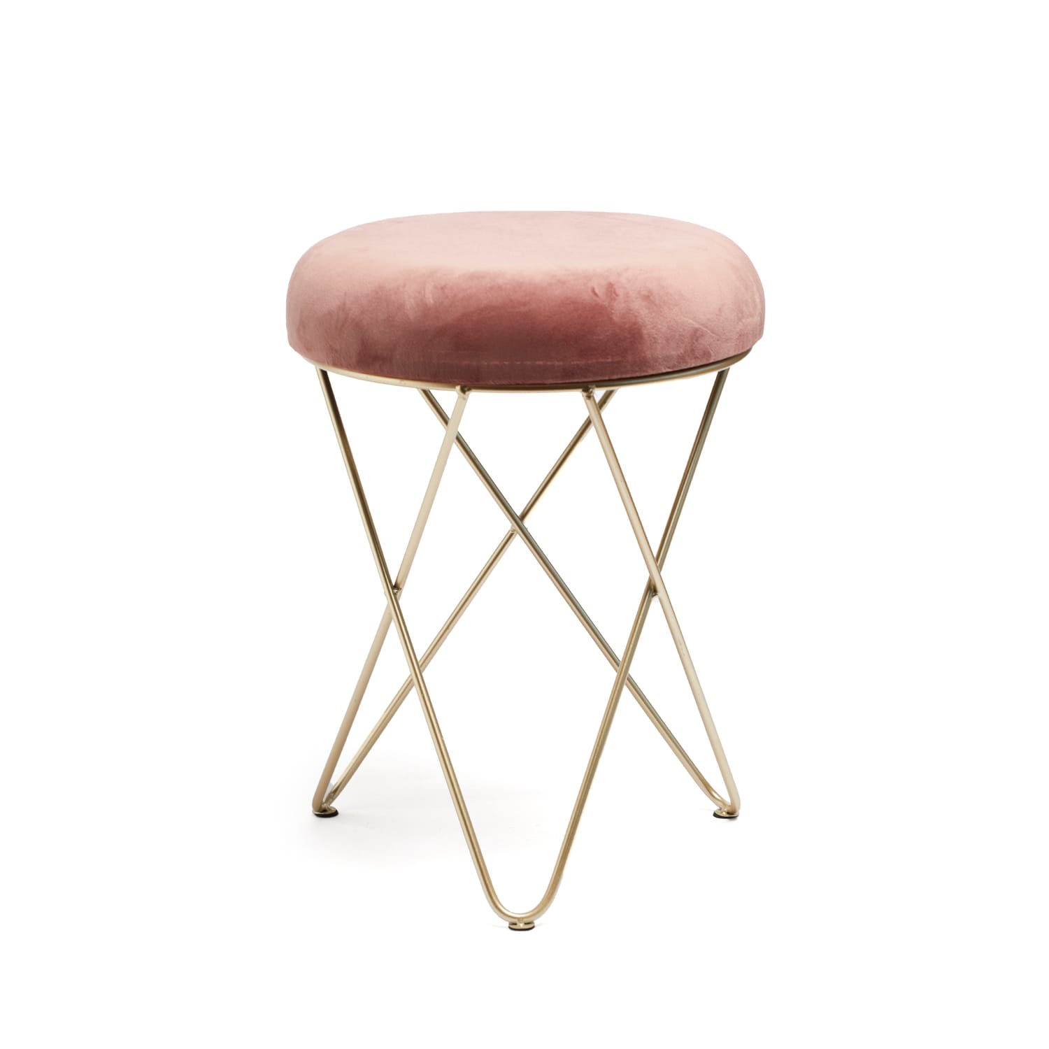 Home Collections Velvet Metal Footstool, product image 7