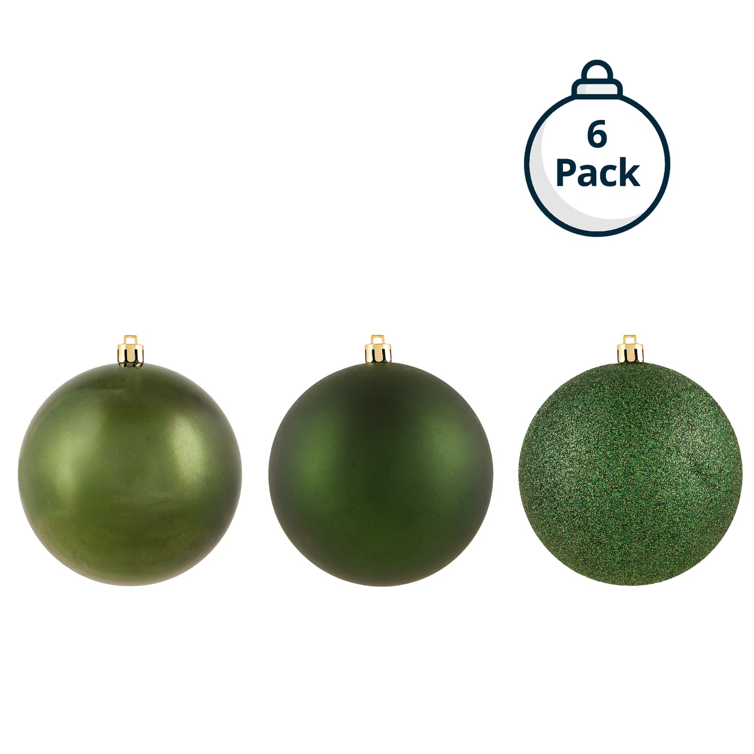 Festive Feeling 10cm Christmas Bauble 6 Pack, product image 12