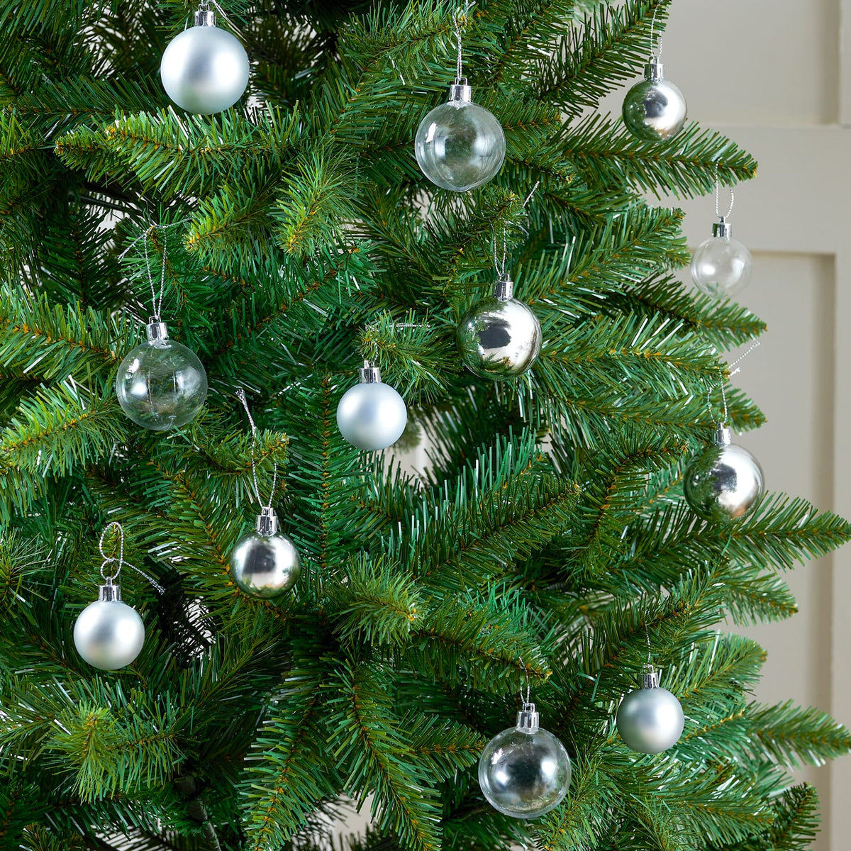 Festive Feeling Mixed Size Small Christmas Baubles 100 Pack