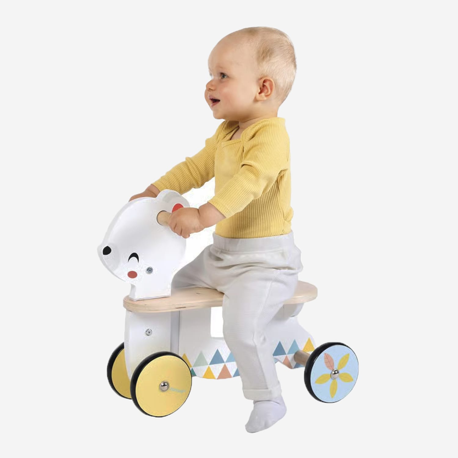 Janod Wooden Ride On Baby Bear Carrier, product image 2