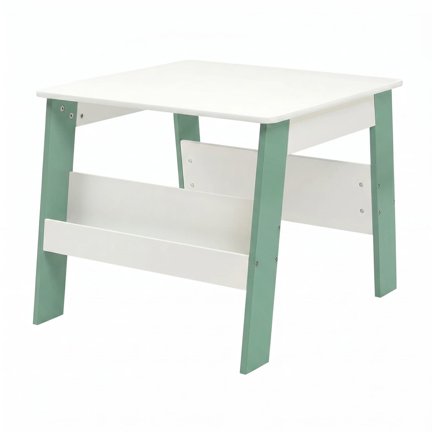 Liberty House Toys Kids Bookshelf Table And Chair - White & Forest Green, product image 15