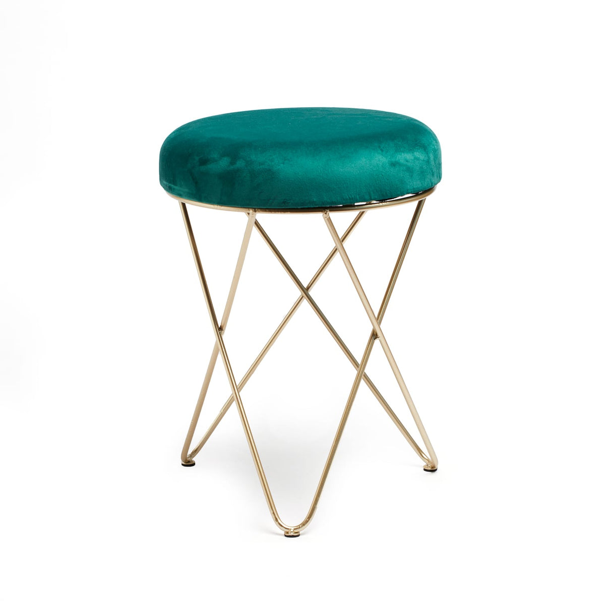 Home Collections Velvet Metal Footstool, product image 8