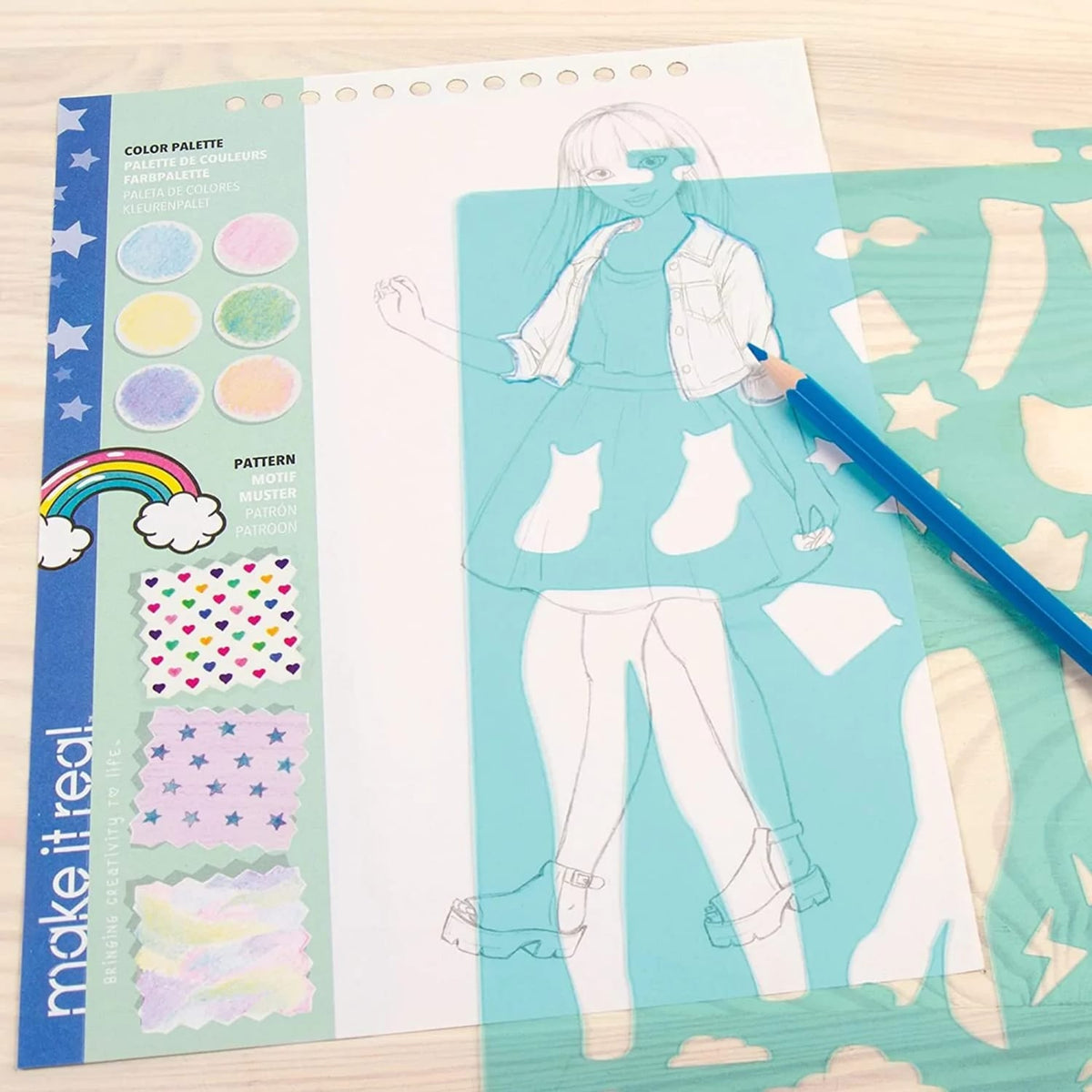 Make It Real Fashion Design Sketchbook x2, product image 5