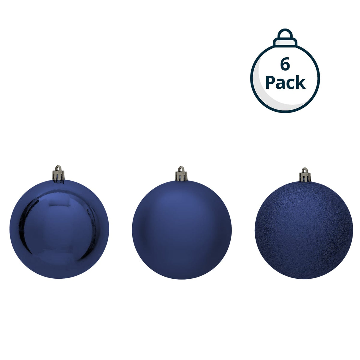 Festive Feeling 10cm Christmas Bauble 6 Pack, product image 8